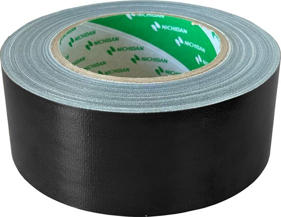 Nichiban   -  duct tape  / Gaffa tape  -  50 mm x 25 m   -  Zwart - Nichiban