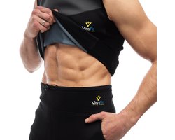 VeoFit Zweet Top Heren: Optimale Vetverbranding, Maat S-XXXL - Neopreen