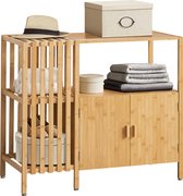 Commode Varanger 93,5x40x80 cm bamboe naturel [en.casa]