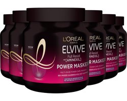 L'Oréal Paris Elvive Full Resist Power Masker - Haarmasker - Kwetsbaar, Breekbaar Haar - 6 x 680ml L'Oréal Paris Elvive Full Resist Power Masker - Haarmasker - Kwetsbaar, Breekbaar Haar - 6 x 680ml