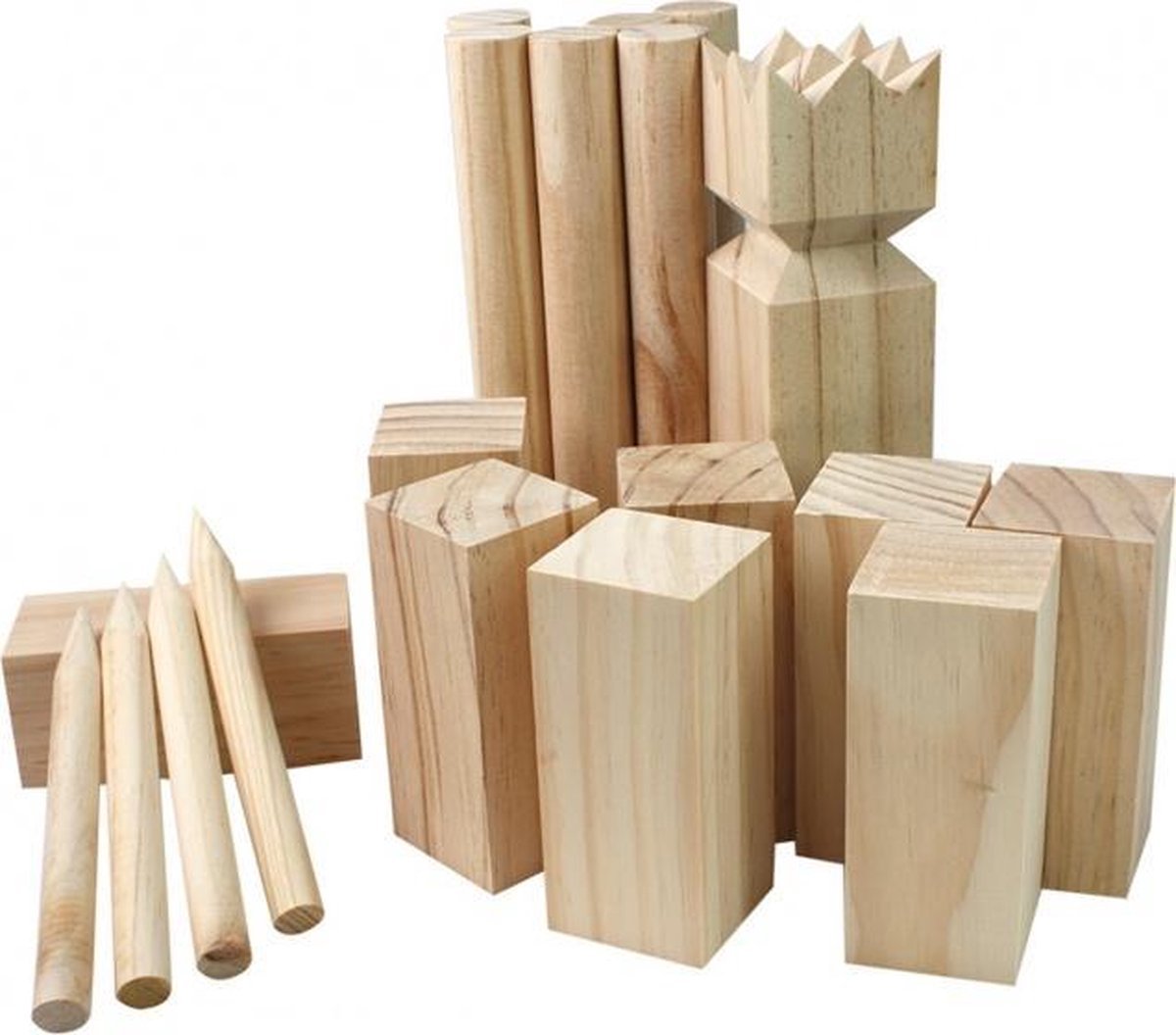 Tactic Kubb – Vang- en werpspel – Origineel Zweeds Werpspel In Handige Draagbare Doos – Duurzaam Grenenhout — afbeelding 12