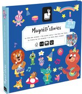 Janod - Magneti Stories Dierenfeest - Magneetboek - Inclusief 30 Magneten - Geschikt vanaf 3 Jaar