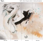 synchronisation | Miriam Vleugels - Papier peint - Retour à l'essentiel - 300 cm de large - 265 cm de haut