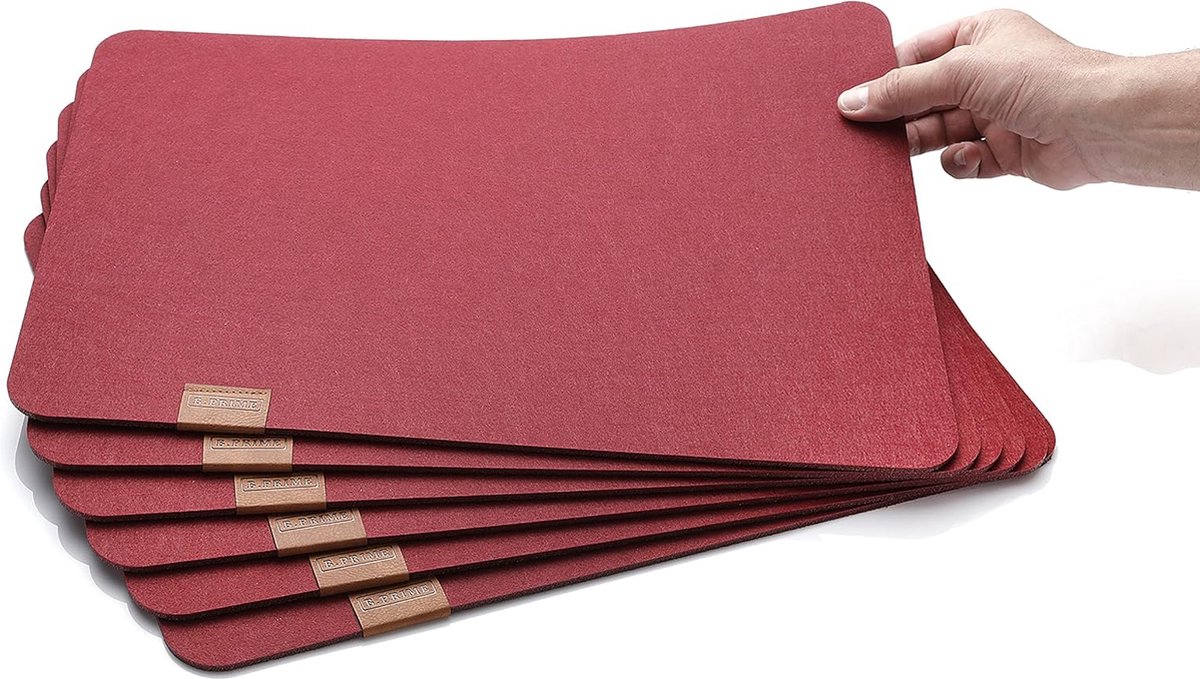 Hoogwaardige Vilt Tafelset - Set van 6 Afwasbare Onderzetters | Placemats 44 x 32 cm | Duurzaam en Veganistisch — cadeau in Wonen & Interieur - foto 6