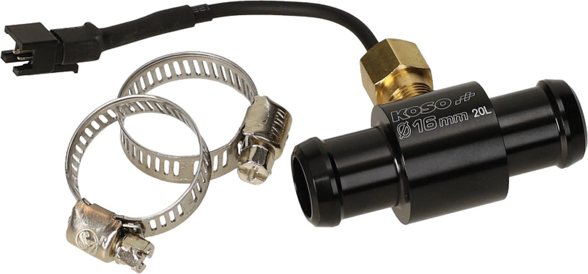 Temperatuursensor adapter Koso (tussen de waterslang) 16mm