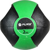 Pure2Improve Medicijnbal met handvatten 2 kg groen