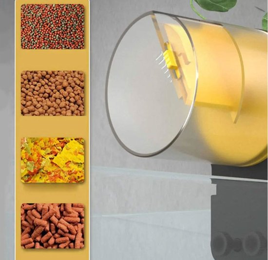 QWORK® Automatische visvoederbak - 320 ml capaciteit, 3 voedingsmodi (8 uur, 12 uur, 24 uur), vochtbestendig ontwerp - voor aquarium en vijver QWORK® Automatische visvoederbak - 320 ml capaciteit, 3 voedingsmodi (8 uur, 12 uur, 24 uur), vochtbestendig ontwerp - voor aquarium en vijver