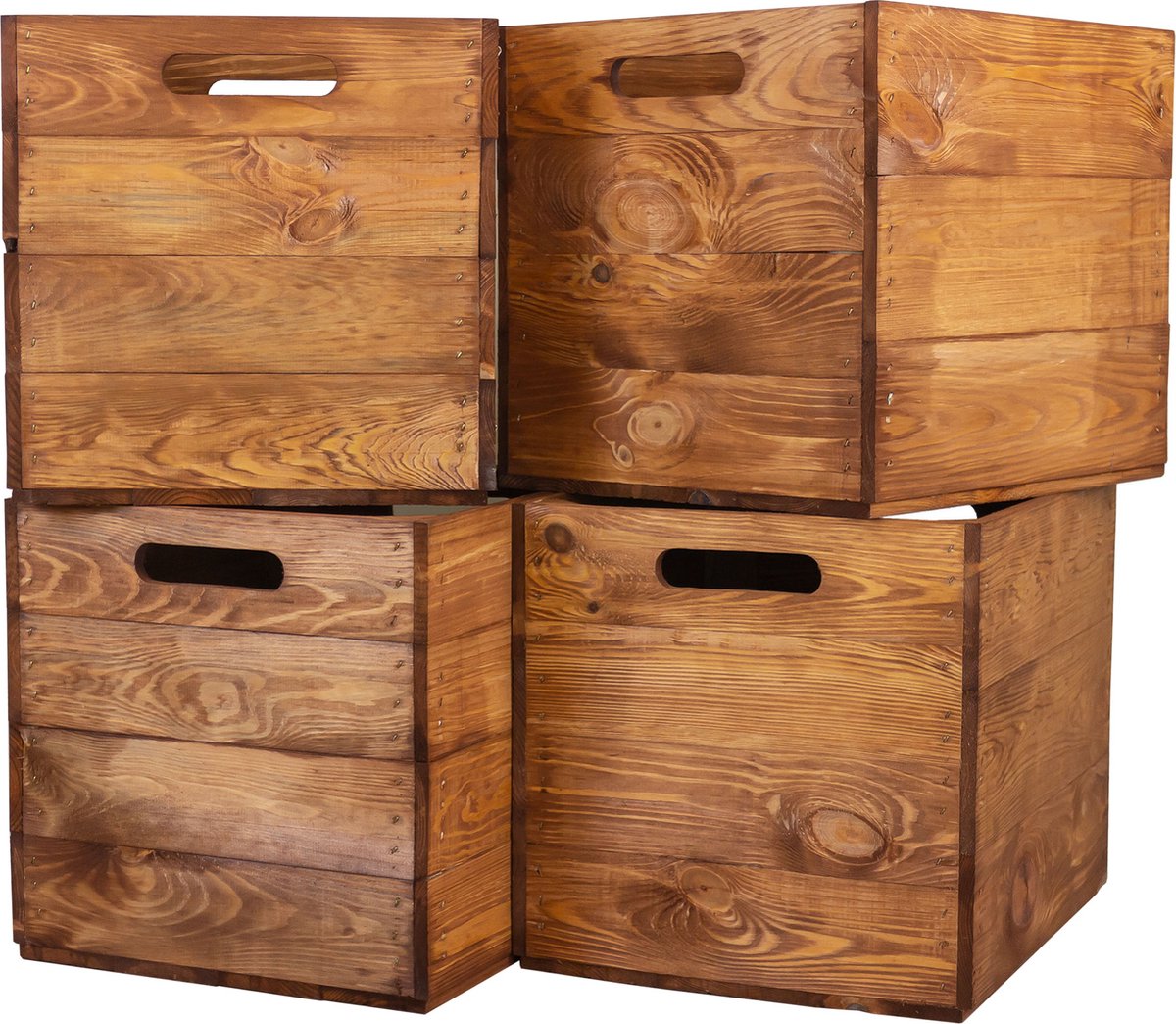 Set Van 3 Houten Kisten, Opbergkisten, Ladebox, Geschikt Voor Alle Kallaxrekken En Expidit Planken Kallaxsystemen Wijnkist Fruitkist Rekkist Afmetingen 33 X 37 5 32 5 Cm Kallax Boxen Inzetstuk 687757731