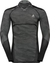 Odlo - SUW Top + facemask black-concrete grey - L