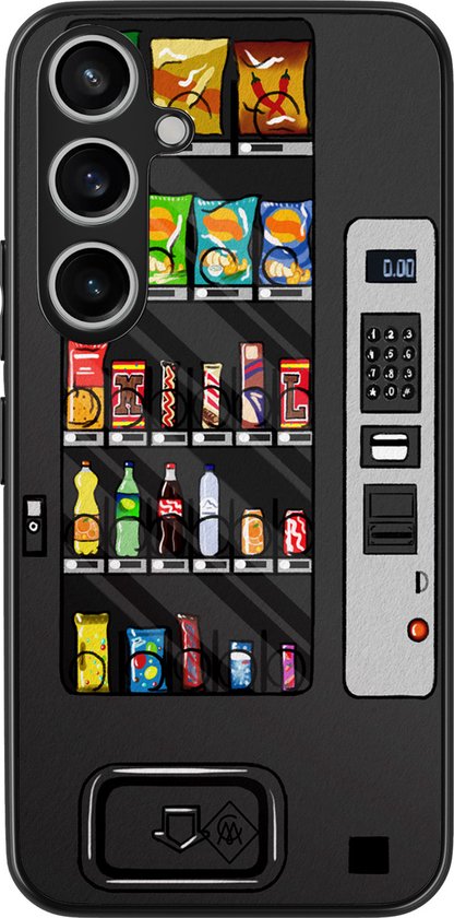 Casimoda® hoesje - Geschikt voor Samsung Galaxy A55 - Snoepautomaat - Zwart TPU Backcover - Snoep - Zwart