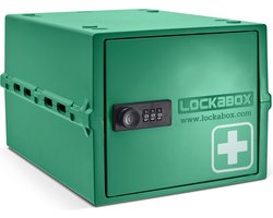 Lockabox One™ Opbergbox met Cijferslot - Afsluitbare Medicijnkast - Polycarbonaat Kluis - Koelkast en Diepvries Proof - 10,5 Liter - 31 x 21 x 17 cm