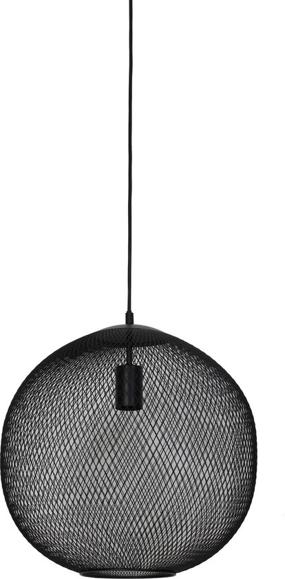 Light & Living Lampe à suspension Reilley - Zwart - Ø40 x 39cm