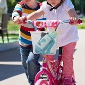 Kinderfietsmand, fietsmand voor jongens en meisjes, waterdichte kinderfietsmand van metaaldraad, geschikt voor de meeste kinderfietsen en kinderdriewielers