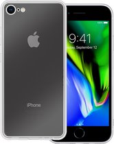 Hoes Geschikt voor iPhone SE 2020 Hoesje Siliconen Back Cover Case - Hoesje Geschikt voor iPhone SE (2020) Hoes Cover Hoesje - Transparant
