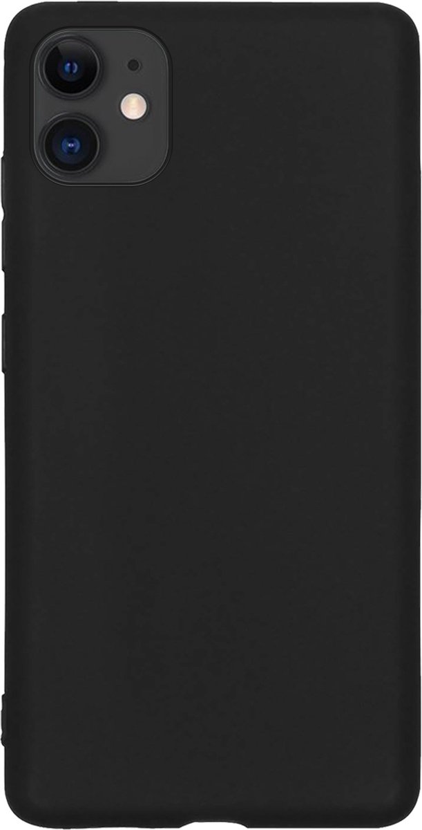 Hoes - Geschikt voor Apple iPhone 11 - Sterk & Shockproof - Hoesje Cover - Siliconen Case - Zwart