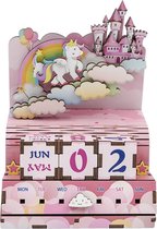 DIY Houten Puzzel Kalender, Happiness Castle, Tone-Cheer, TQ009, 13,4x8,9x10,4cm