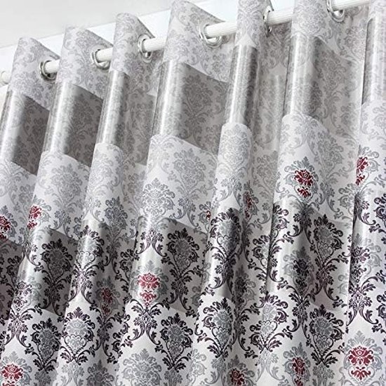MRTREES Doorschijnende gordijnen voor woonkamer, 2 stuks, moderne
