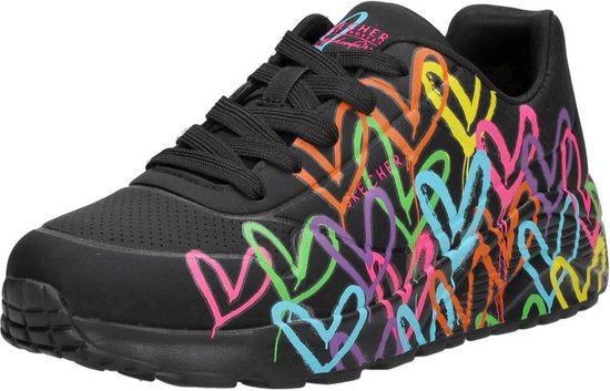 Skechers Baskets 314064L/BKMT UNO Lite Spread The Love Zwart Multi