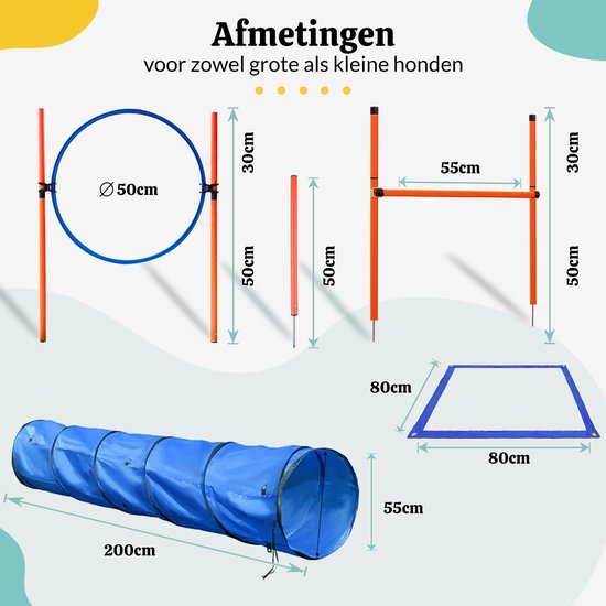 Navaris Hundetraining Hürden Set - Agility