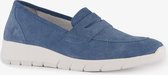 Hush Puppies leren dames instapper blauw - Maat 41 - Uitneembare zool