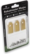 To the South® Lames de tondeuse à gazon robotisée en titane adaptées à Gardena R100Li - 30 pièces