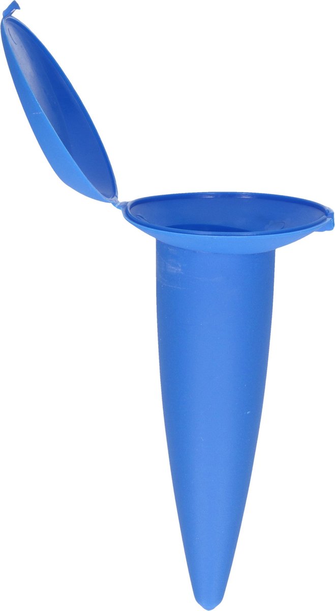 Goedkoopste Gerimport strand asbak blauw met klepje - 1x