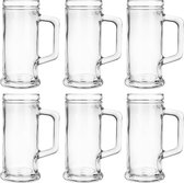 Glasmark Bierglazen - Bierpullen - 12x - 500 ml - glas - Oktoberfest