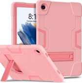 Geschikt Voor Samsung Galaxy Tab A9 Plus Hoes - Case Cover - 11 Inch - Backcover - Shockproof Case Cover - Stevige Tablethoes - Met Standaard - Schokbestendig - Roze