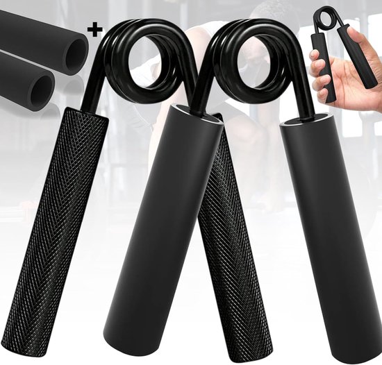 Handsporter Grip Versterker, Vingerbrancard Hand Grip Weerstandsbanden Handversterker Handversterking Onderarm Sporter 4 Stuks Set voor Artritis Carpaal Tunnel Oefening Gitaar & Rotsklimmen
