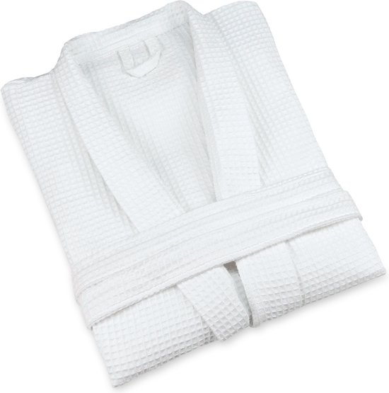 Forfait Fête des Mères : Badjas Waffle S & Serviette Hammam 90x165cm Marine