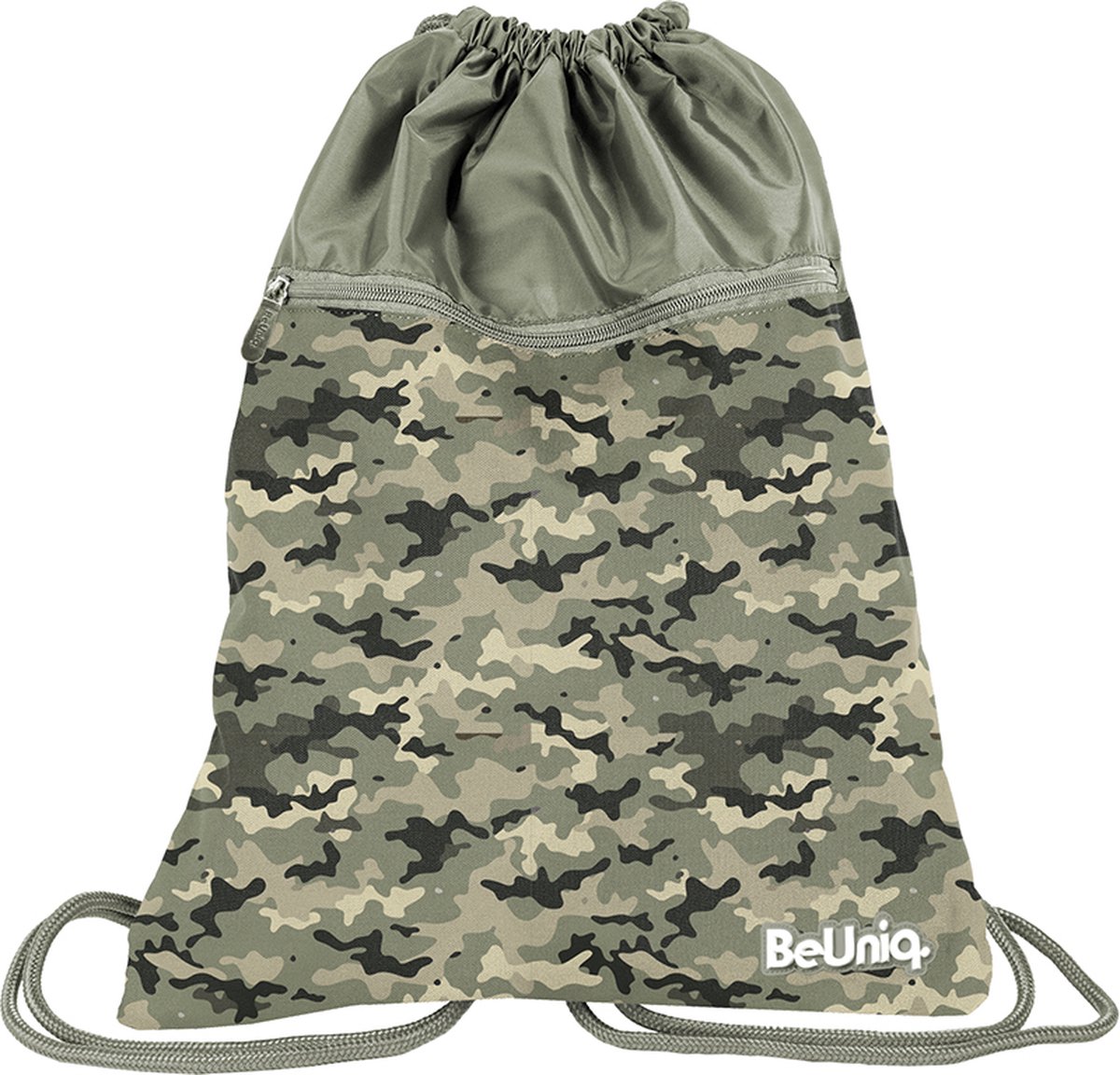 BeUniq gymtas - rugzak - sporttas - 46x37 cm - camouflage print - premium kwaliteit - zwemtas