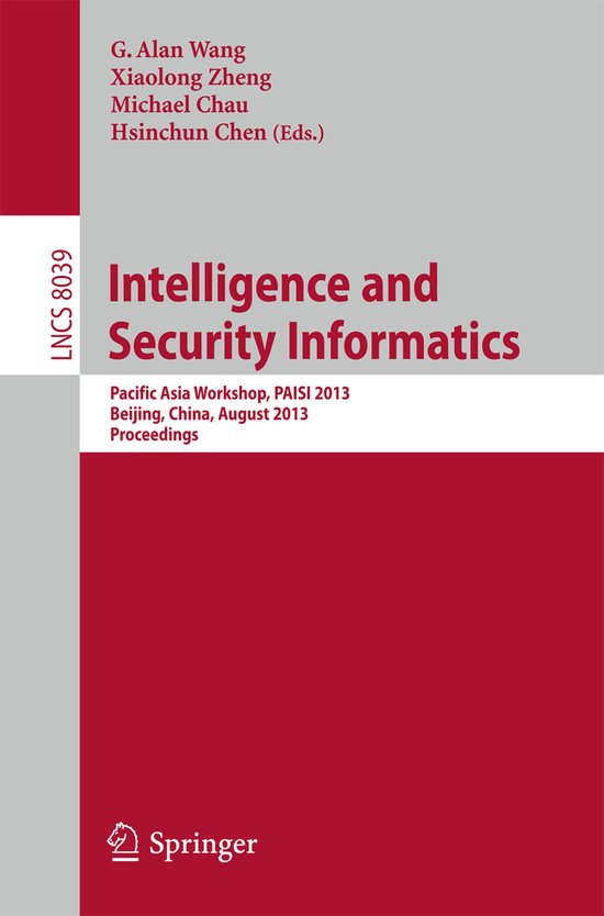 Intelligence and Security Informatics - cover