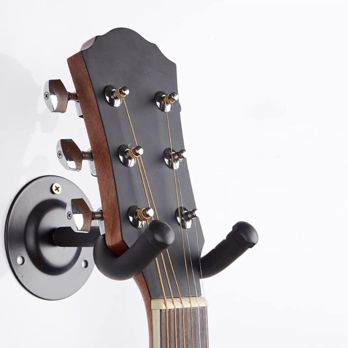 FiTspi Wandmontage Horizontale Gitaarhangers en Haken voor Akoestisch, Elektrisch, Klassieke Gitaar, Bass en Ukelele