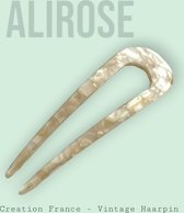 AliRose - Style Antique - Épingle à cheveux - Forme en U - Fourchette à cheveux - Crème