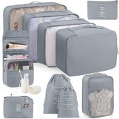 Bol.com Packing Cubes 11-delige kofferorganizer lichtgewicht reisbagageorganizer waterdicht ruimtebesparend packing cubes voor k... aanbieding