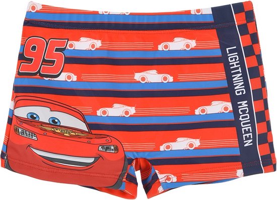 Disney Cars zwembroek - rood - Lightning McQueen zwemboxer - maat 98