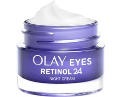 Olay Retinol 24 Nacht Oogcrème - Parfumvrij - Anti-Veroudering Verzorging voor Donkere Kringen - 15 ml