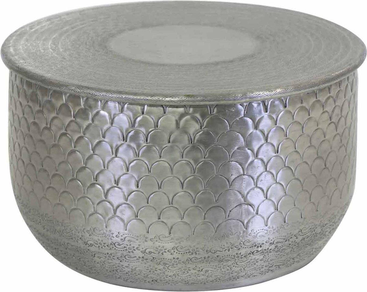 Oosterse bijzettafel Alava zilver