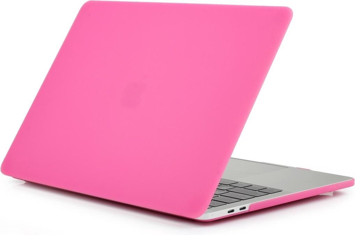 Macbook Pro 15,4 Inch (2016 / 2017 / 2018) Premium bescherming matte hard case cover laptop hoes hardshell + dust plugs |Roze /Pink|TrendParts|(A1707 / A1990)