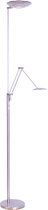 Moderne led vloerlamp Geneva | 2 lichts leeslamp | 184 cm | dimmen / dim to warm | staal | verstelbaar | modern / klassiek design