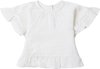 Noppies Girls Top Clawson short sleeve Meisjes T-shirt - Whisper White - Maat 68