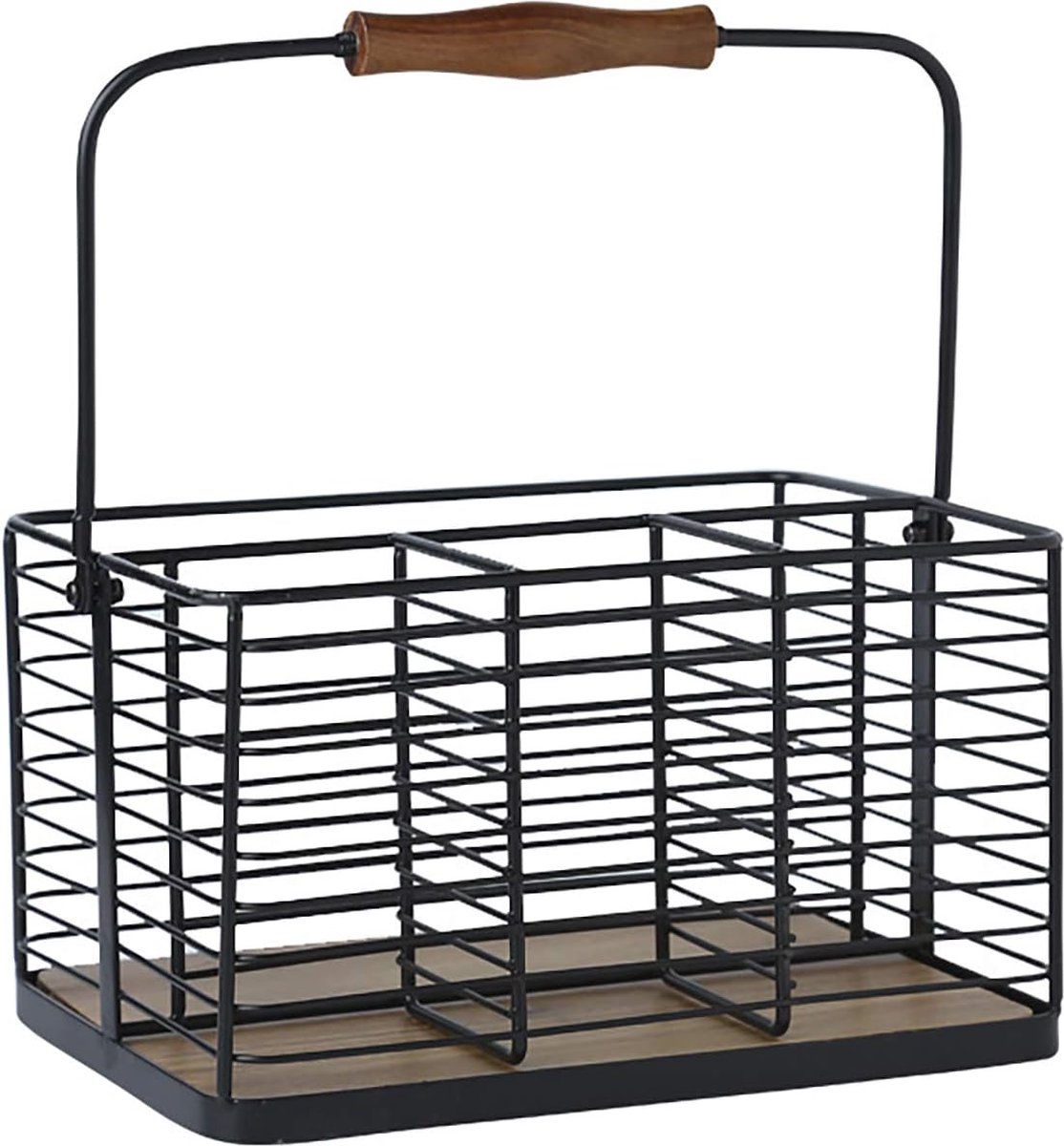 Bamboe Keukengerei In Houder Zwart - JENS Living - Totaal Geschenk