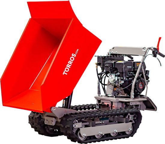 Mini rupsdumper kipbak 500kg 9pk 6+2R snelheden elektrische start Torros MRD500H6E van Torros — afbeelding 3