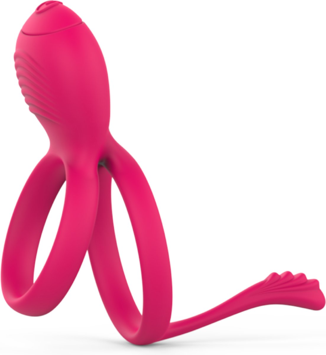 Goedkoopste Vibrerende dubbele cockring - Roze