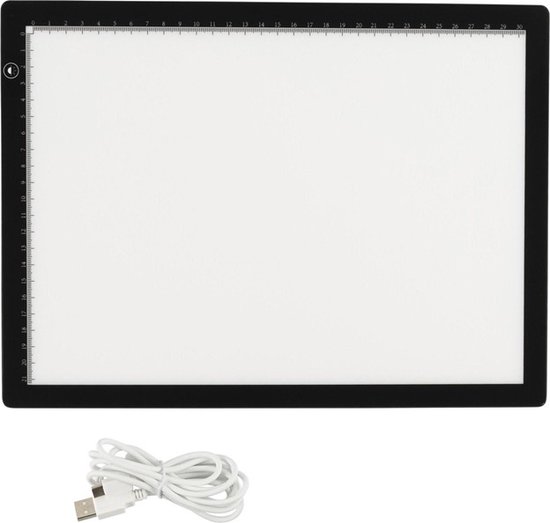 Crafts & Co. Crafts & Co A4 Oplaadbare Lightpad - Ideaal Voor Overtrekken Van Tekeningen En Diamond Painting Moderne Lichtbak