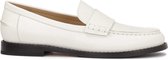 Slip-on leather half shoes on a comfortable sole