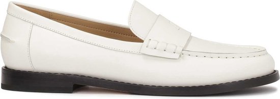 Slip-on leather half shoes on a comfortable sole