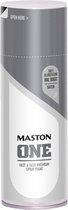 Maston ONE - spuitlak - zijdeglans - grijs aluminiumkleurig (RAL 9007) - 400 ml