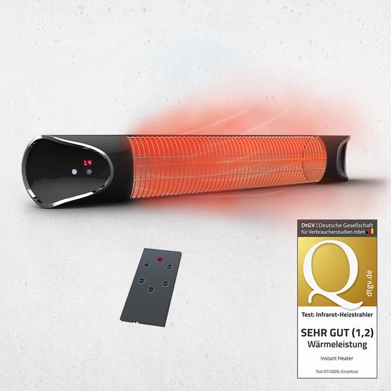 INFRAROOD TERRASVERWARMER - MET AFSTANDSBEDIENING - Glow Specialist - Glow Specialist
