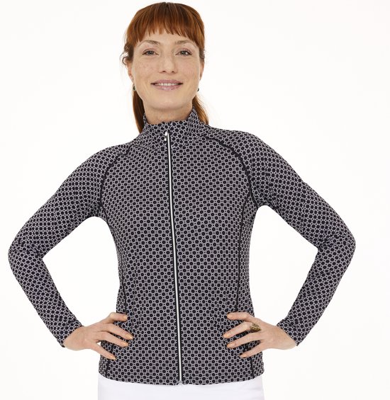 Func Factory dames Longsleeve full zip Sheila zwart maat 38 van Func Factory — afbeelding 4